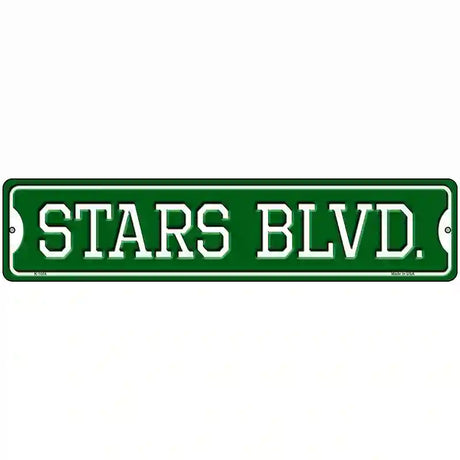 Stars Blvd Novelty Metal Street Sign 18" x 4" (K)