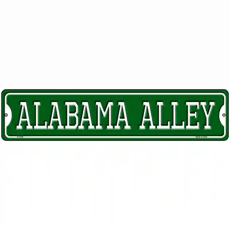 Alabama Alley Novelty Metal Street Sign 18" x 4" (K)