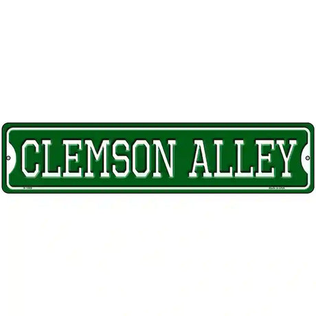 Clemson Alley Novelty Metal Street Sign 18" x 4" (K)