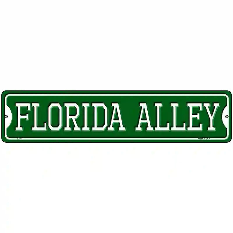 Florida Alley Novelty Metal Street Sign 18" x 4" (K)