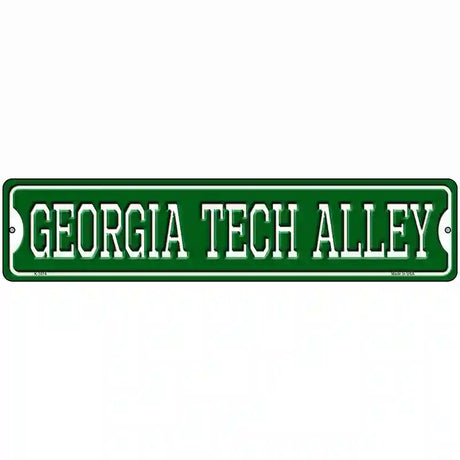 Georgia Tech Alley Novelty Metal Street Sign 18" x 4" (K)