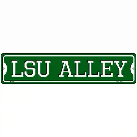 LSU Alley Novelty Metal Street Sign 18" x 4" (K)