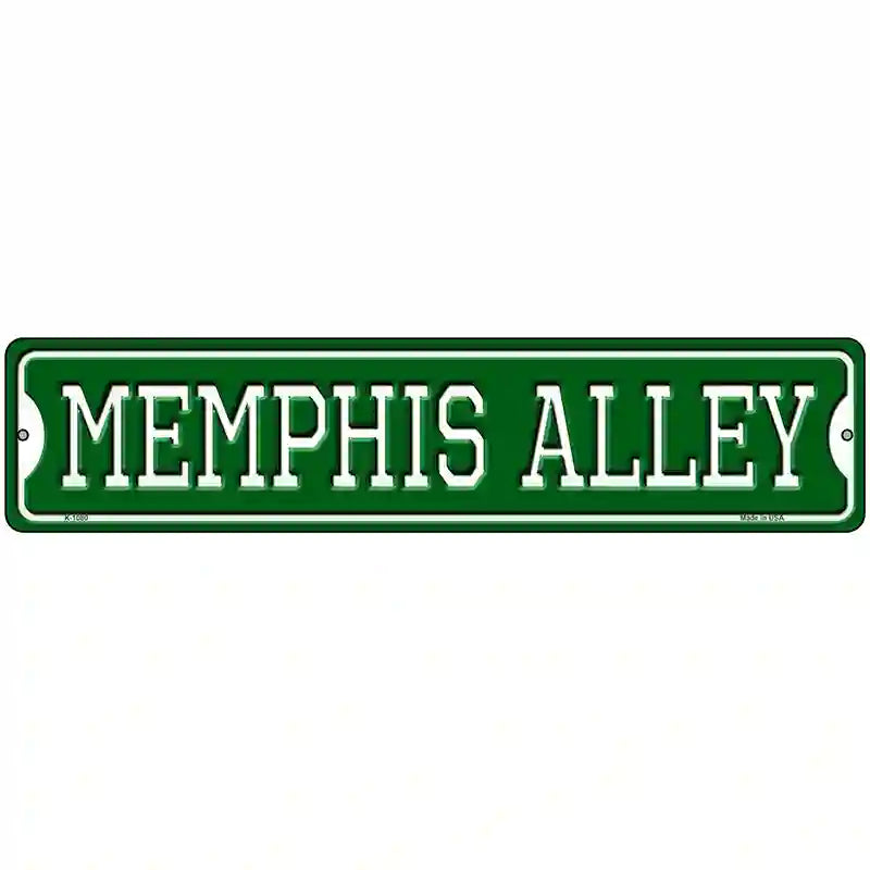 Memphis Alley Novelty Metal Street Sign 18" x 4" (K)