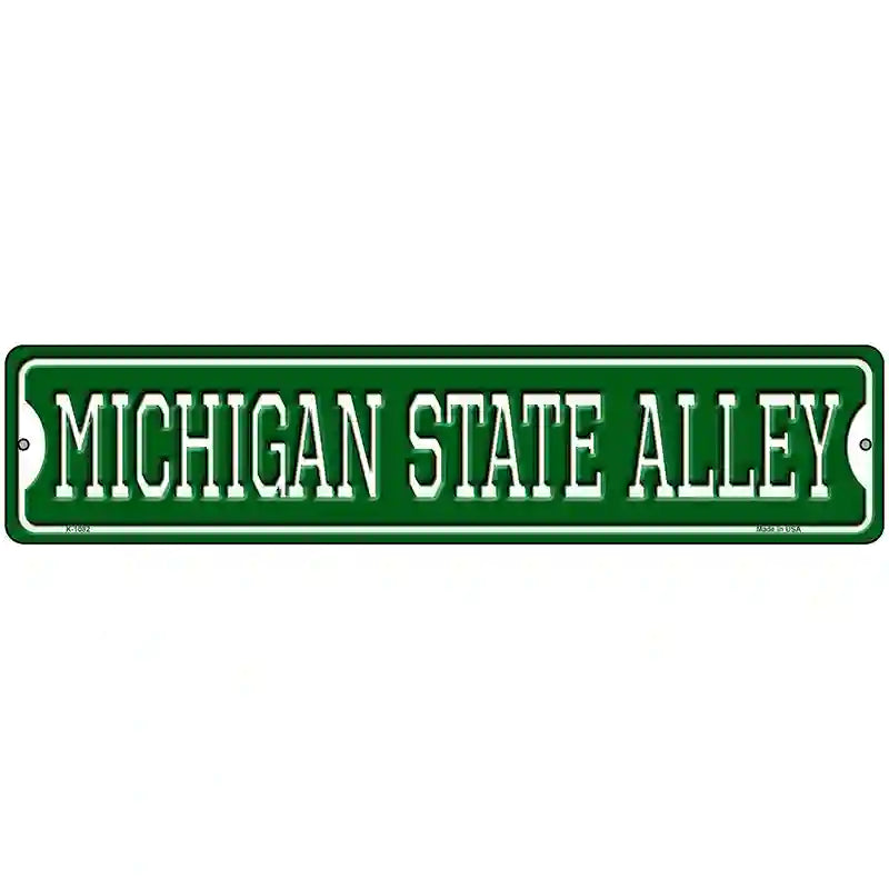 Michigan State Alley Novelty Metal Street Sign 18" x 4" (K)