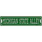 Michigan State Alley Novelty Metal Street Sign 18" x 4" (K)