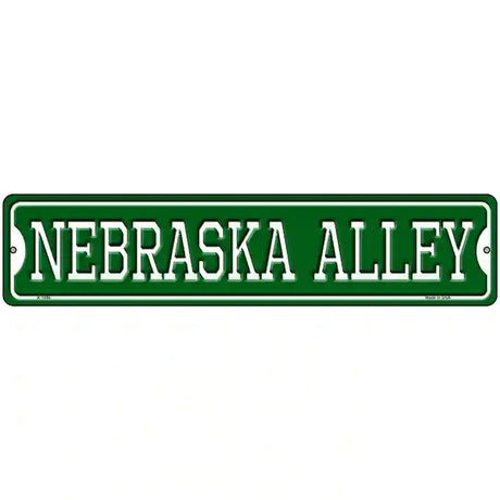 Nebraska Alley Novelty Metal Street Sign 18" x 4" (K)