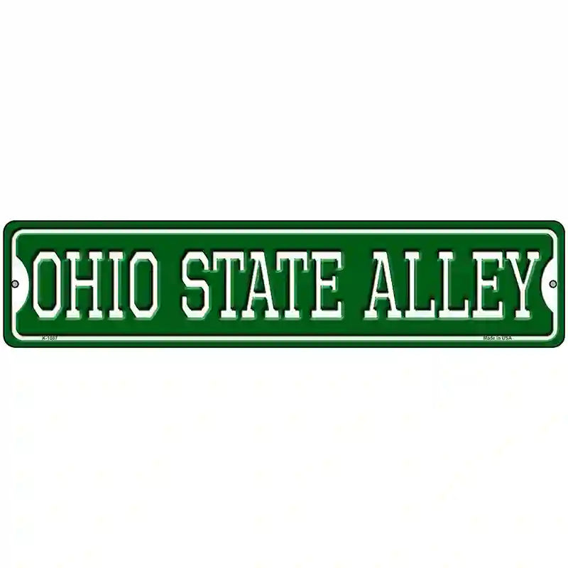 Ohio State Alley Novelty Metal Street Sign 18" x 4" (K)