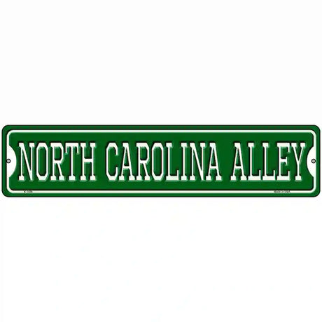 North Carolina Alley Novelty Metal Street Sign 18" x 4" (K)