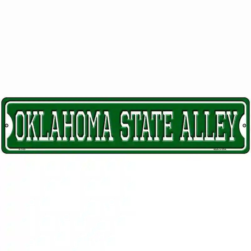 Oklahoma State Alley Novelty Metal Street Sign 18" x 4" (K)