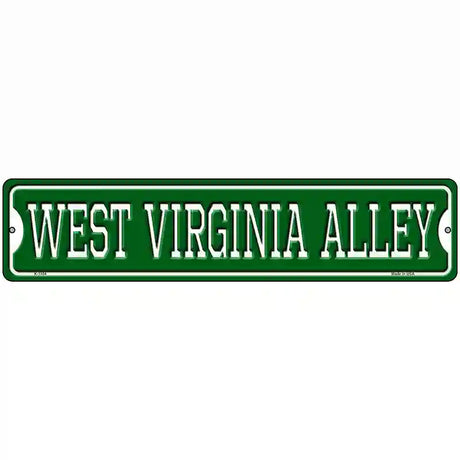 West Virginia Alley Novelty Metal Street Sign 18" x 4" (K)