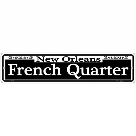 New Orleans French Quarter Novelty Metal Street Sign 18" x 4" (K)