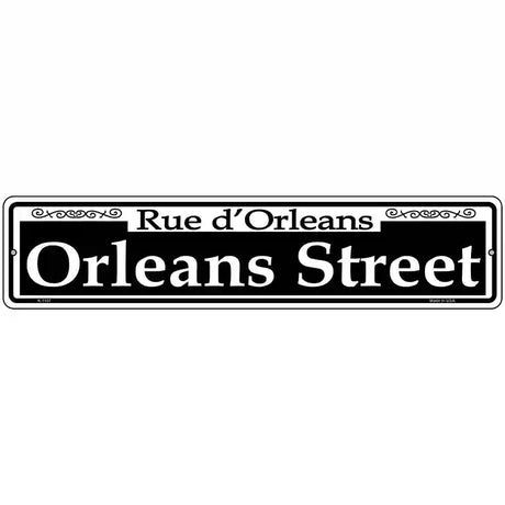 Orleans Street Novelty Metal Street Sign 18" x 4" (K)