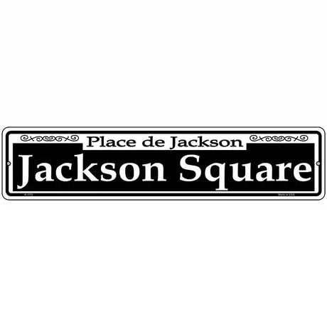 Jackson Square Novelty Metal Street Sign 18" x 4" (K)