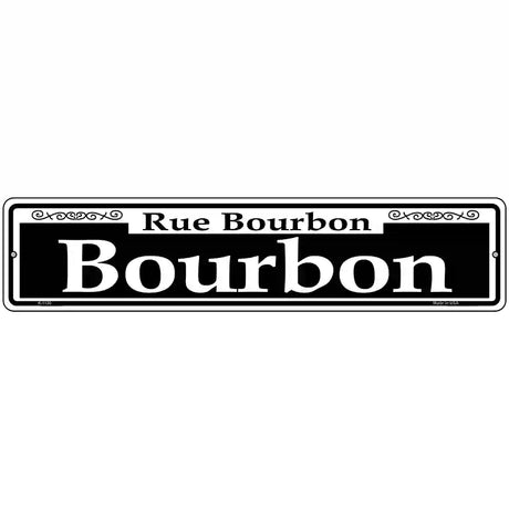 Bourbon Novelty Metal Street Sign 18" x 4" (K)