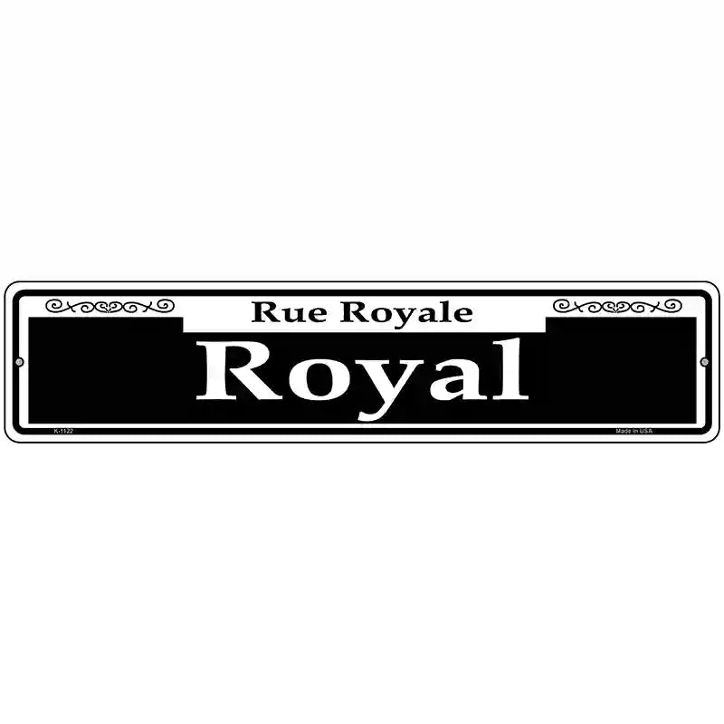 Royal Novelty Metal Street Sign 18" x 4" (K)