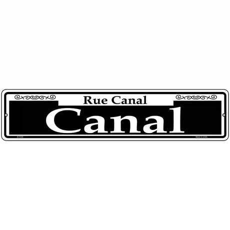 Canal Novelty Metal Street Sign 18" x 4" (K)