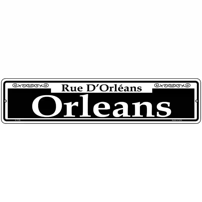 Orleans Novelty Metal Street Sign 18" x 4" (K)