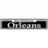 Orleans Novelty Metal Street Sign 18" x 4" (K)