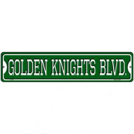 Golden Knights Blvd Novelty Metal Street Sign 18" x 4" (K)