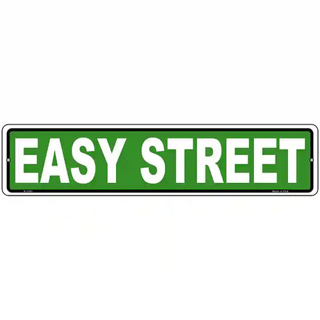 Easy Street Novelty Metal Street Sign 18" x 4" (K)