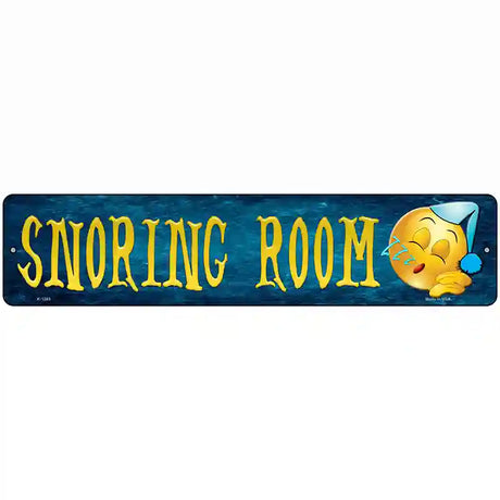 Snoring Room Novelty Metal Street Sign 18" x 4" (K)