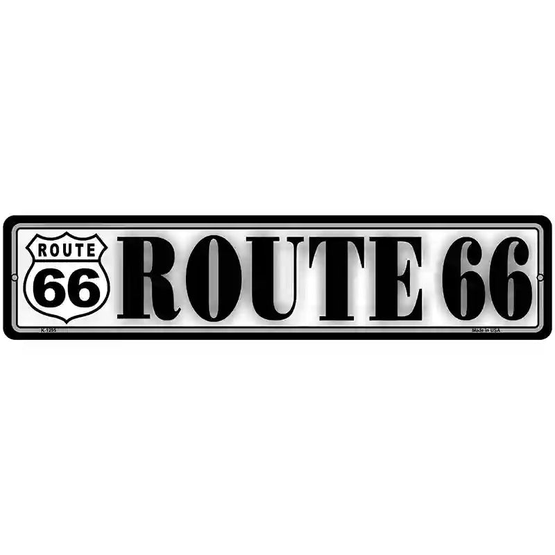 Route 66 Novelty Metal Street Sign 18" x 4" (K)