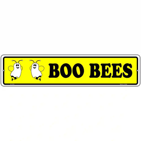 Boo Bees Novelty Metal Street Sign 18" x 4" (K)