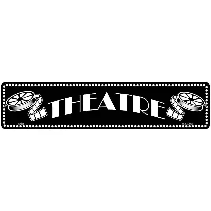 Theatre Home Theatre Novelty Metal Street Sign 18" x 4" (K)