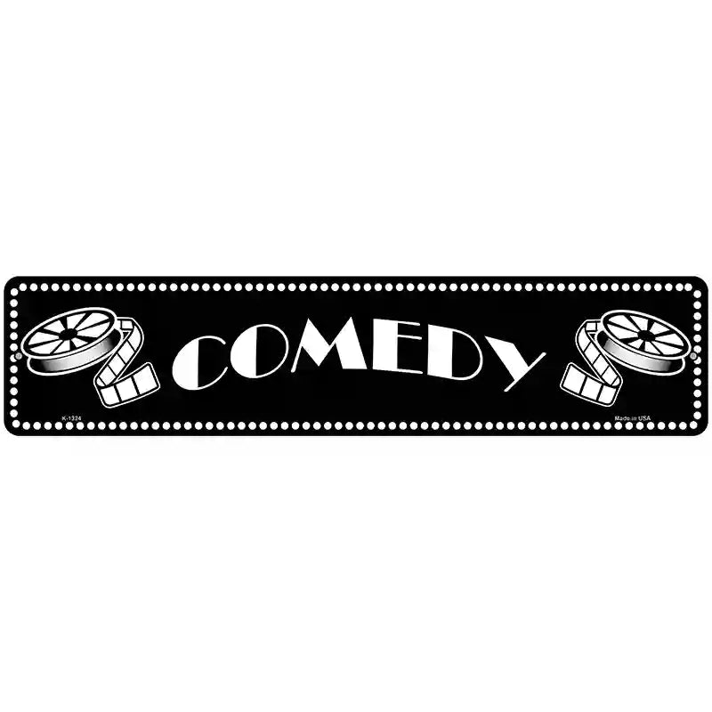 Comedy Home Theater Novelty Metal Street Sign 18" x 4" (K)