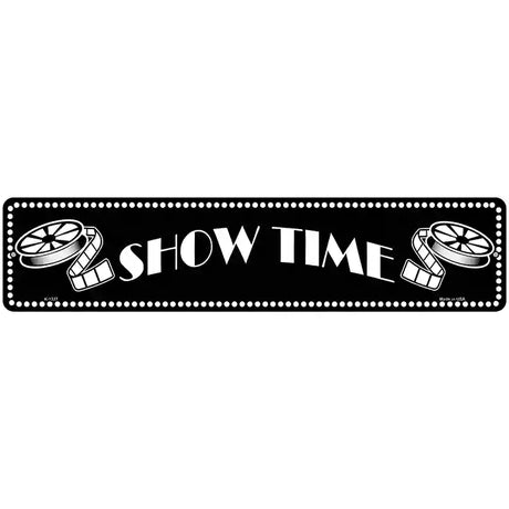 Show Time Home Theater Novelty Metal Street Sign 18" x 4" (K)