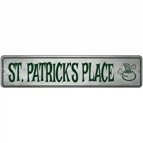 St Patricks Place Novelty Metal Street Sign 18" x 4" (K)