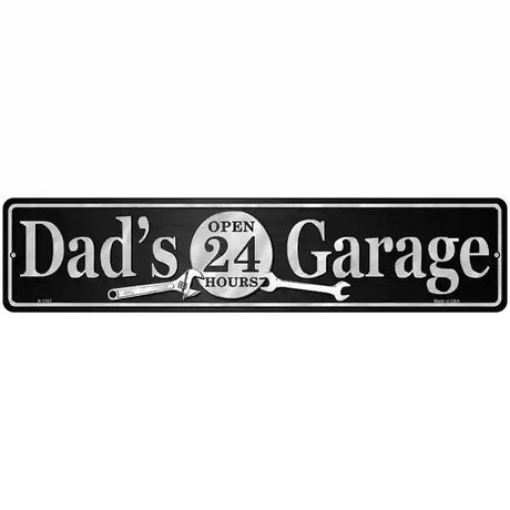 Dads Garage Novelty Metal Street Sign 18" x 4" (K)