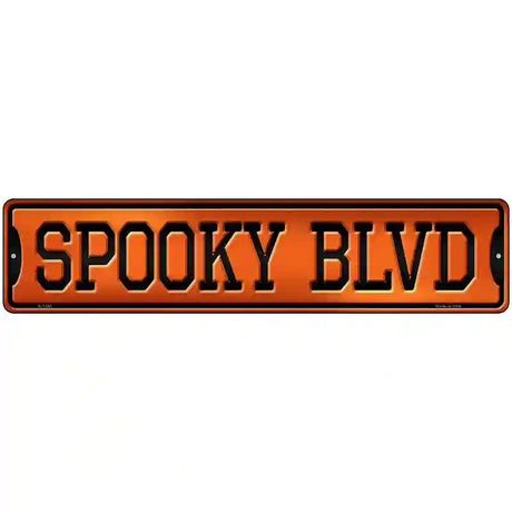 Spooky Blvd Novelty Metal Street Sign 18" x 4" (K)