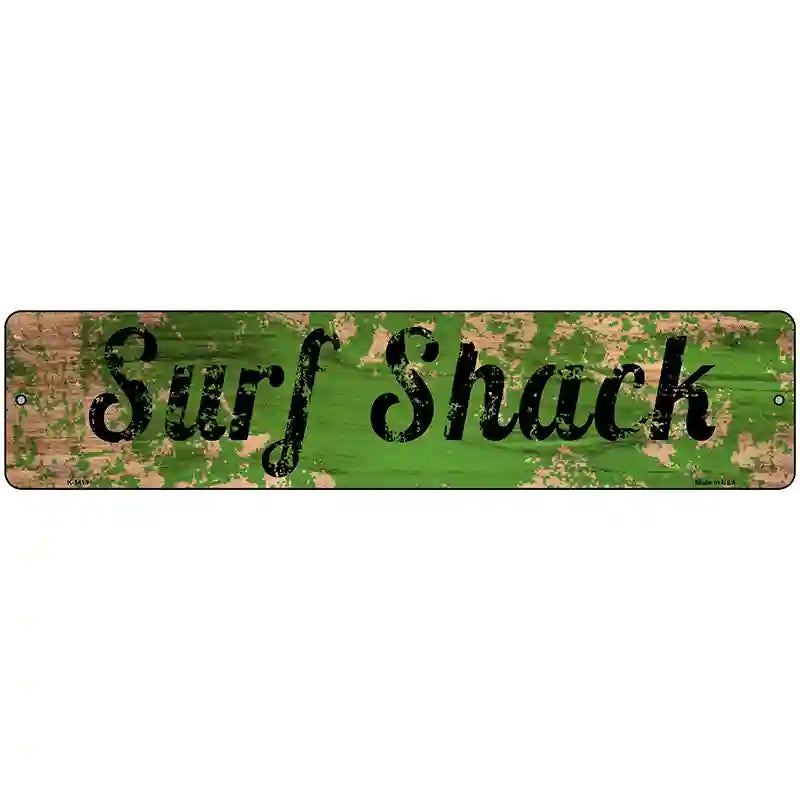 Surf Shack Novelty Metal Street Sign 18" x 4" (K)