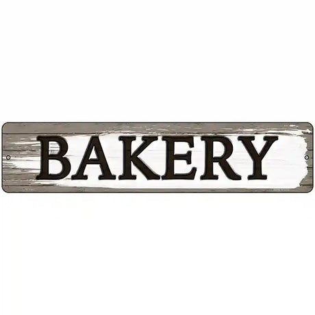 Bakery Novelty Metal Street Sign 18" x 4" (K)