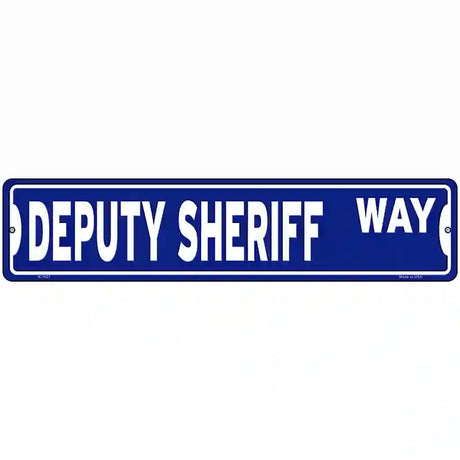 Deputy Sheriff Way Novelty Metal Street Sign 18" x 4" (K)