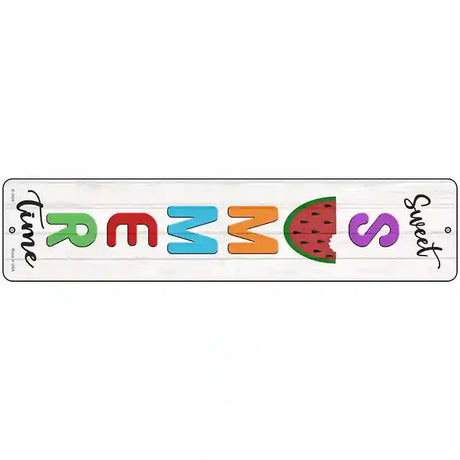 Sweet Summer Time Novelty Metal Street Sign 18" x 4" (K)