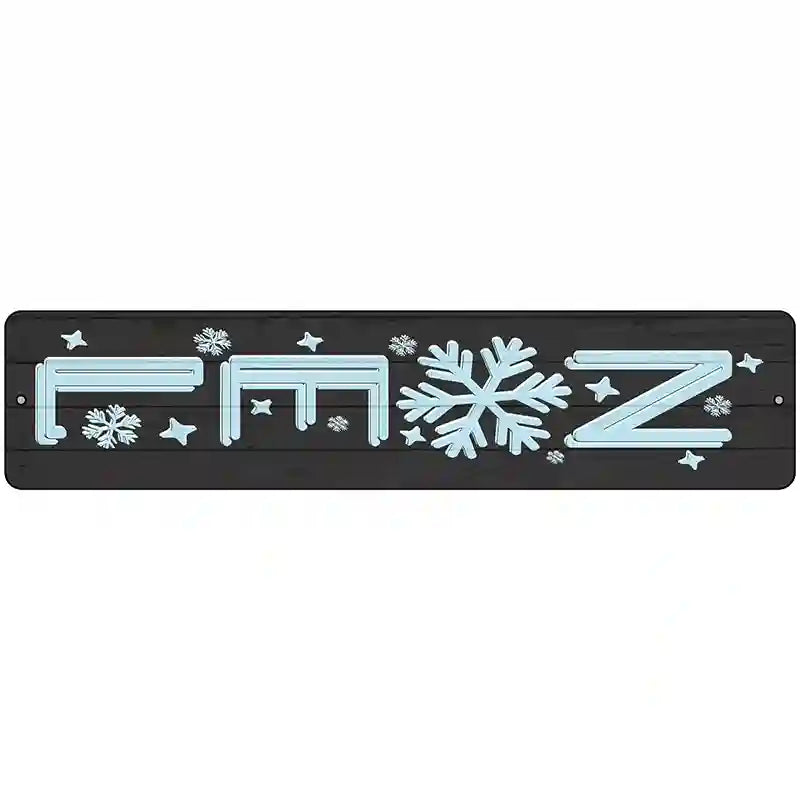 Noel Black Novelty Metal Street Sign 18" x 4" (K)