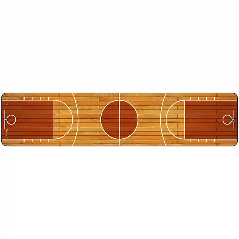 Basketball Court Novelty Metal Street Sign 18" x 4" (K)