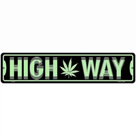 High Way Novelty Metal Street Sign 18" x 4" (K)