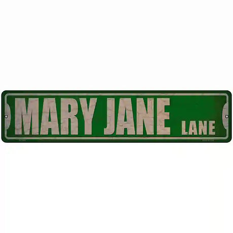 Mary Jane Lane Novelty Metal Street Sign 18" x 4" (K)