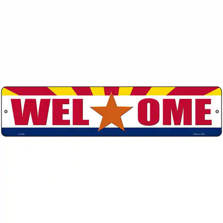 Welcome Arizona Novelty Metal Street Sign 18" x 4" (K)