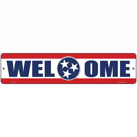 Welcome Tennessee Novelty Metal Street Sign 18" x 4" (K)