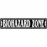 Biohazard Zone Novelty Metal Street Sign 18" x 4" (K)