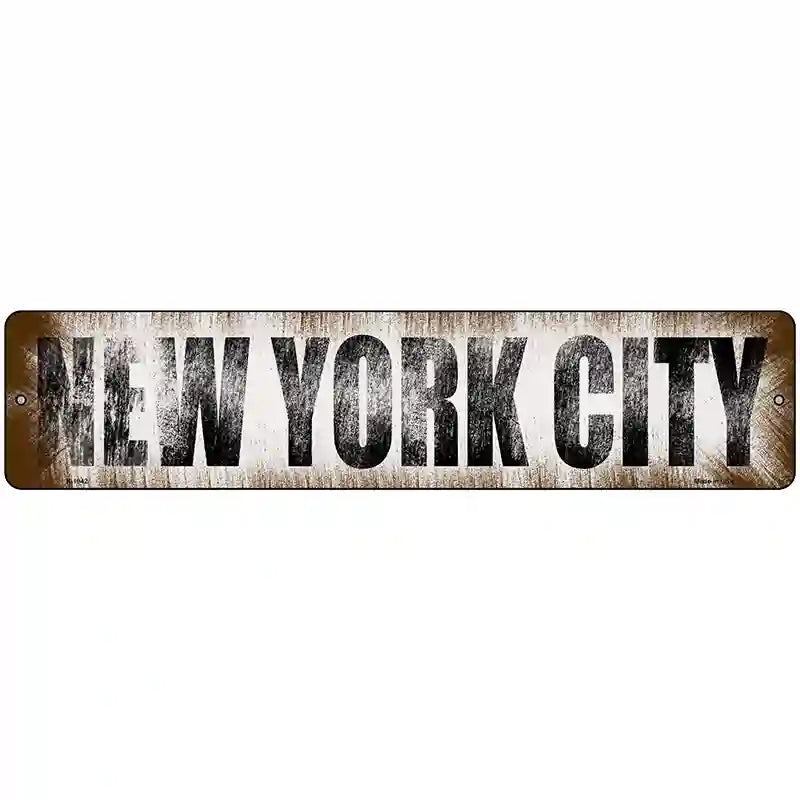 New York City Novelty Metal Street Sign 18" x 4" (K)