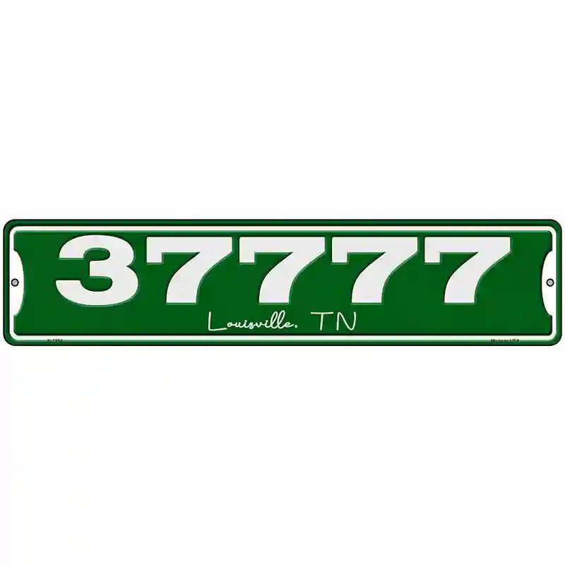 Customizable Zip Code | City and State Novelty Metal Street Sign 18" x 4" (K)