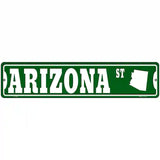 Arizona St Silhouette Novelty Metal Street Sign 18" x 4" (K)