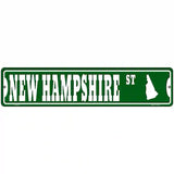 New Hampshire St Silhouette Novelty Metal Street Sign 18" x 4" (K)