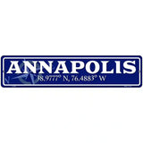 Annapolis Novelty Metal Street Sign 18" x 4" (K)