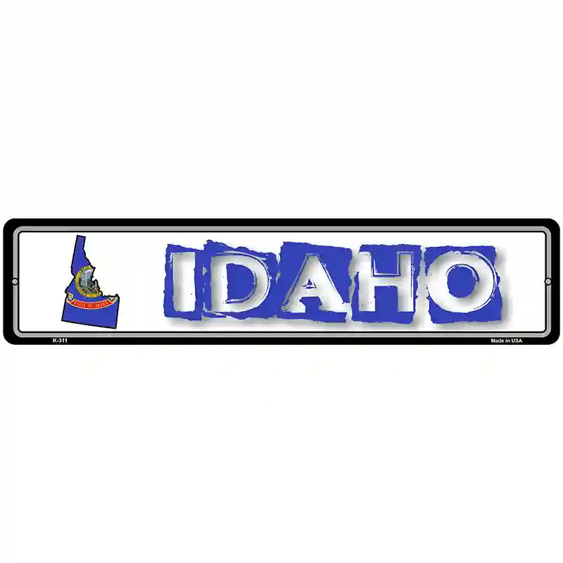 Idaho State Outline Novelty Metal Vanity Street Sign 18" x 4" (K)